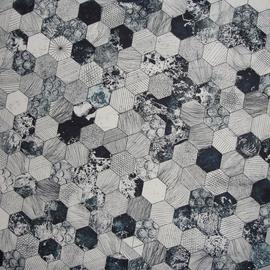 Sublimatie tegels - hexagon / honingraat
